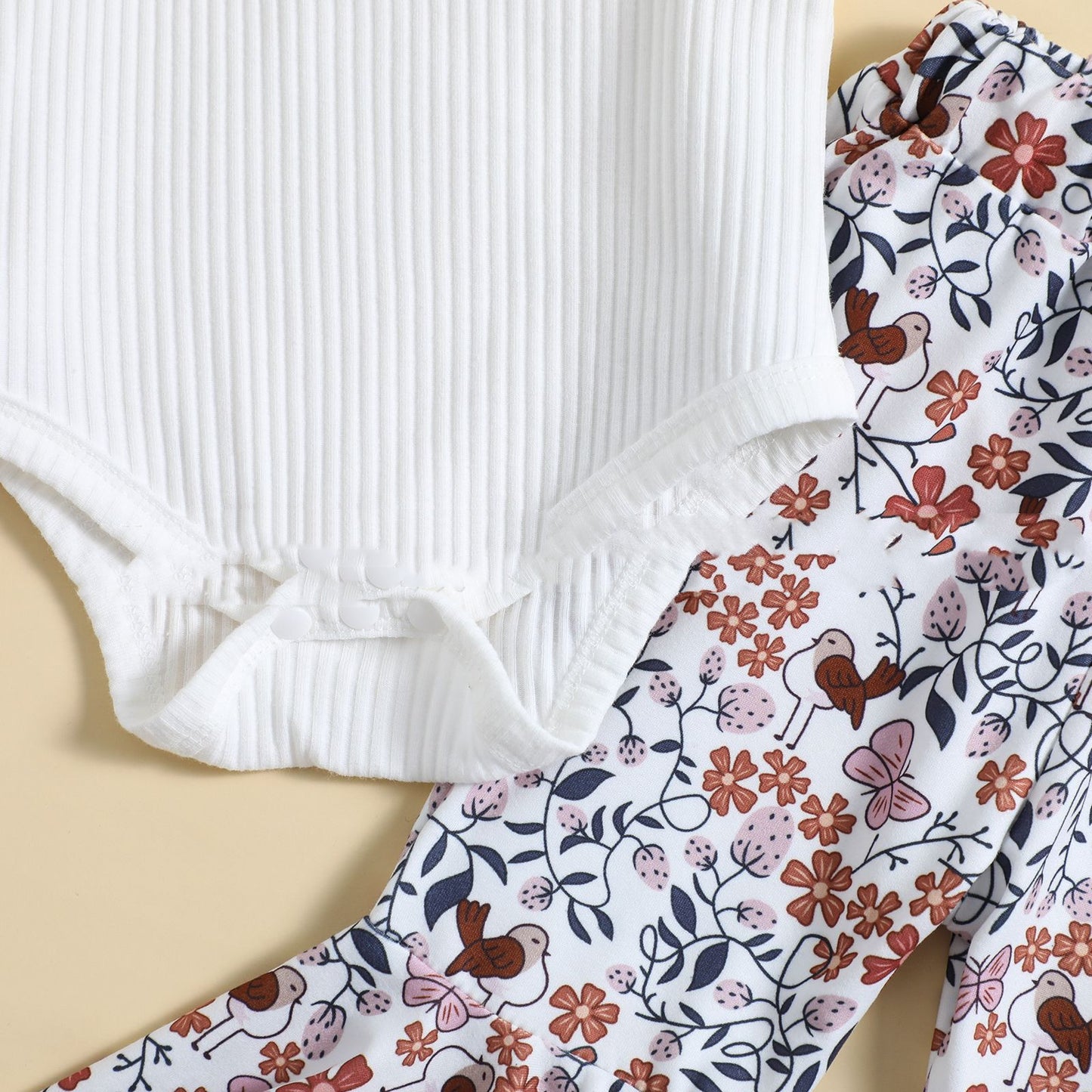 Girls' Fashion Halter Tops Printed Pants Two-piece Set
